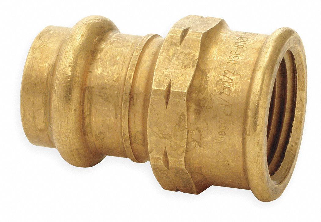 Adapter, 1 x 1 In, Bronze, 200 PSI
