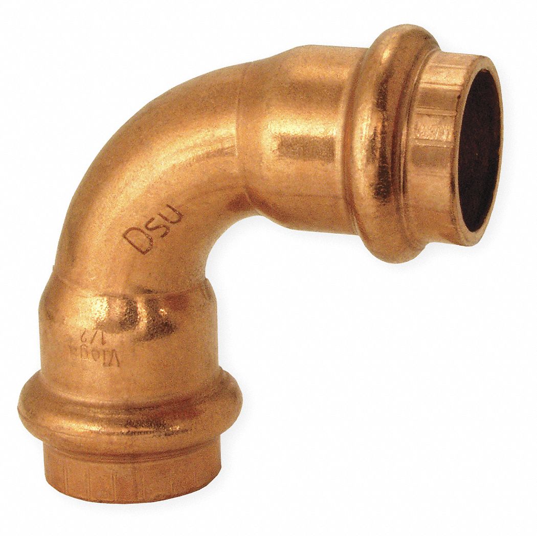 Elbow, 90 Deg, P x P, 1 In, Copper, 200 PSI