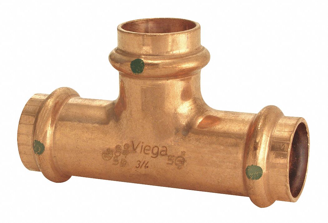 Tee, 1 1/2x1 1/2x1 1/2 In, Copper, 200 PSI