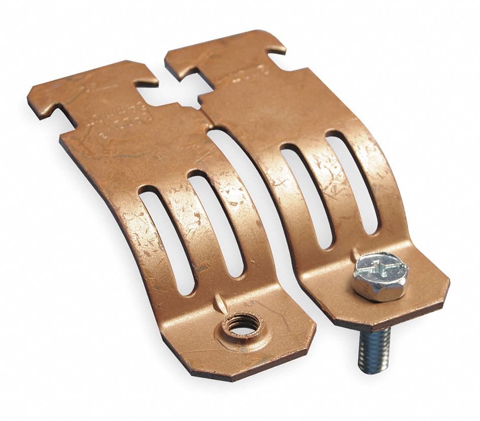 Copper Tubing Strut Clamp, Size 1 1/2 In