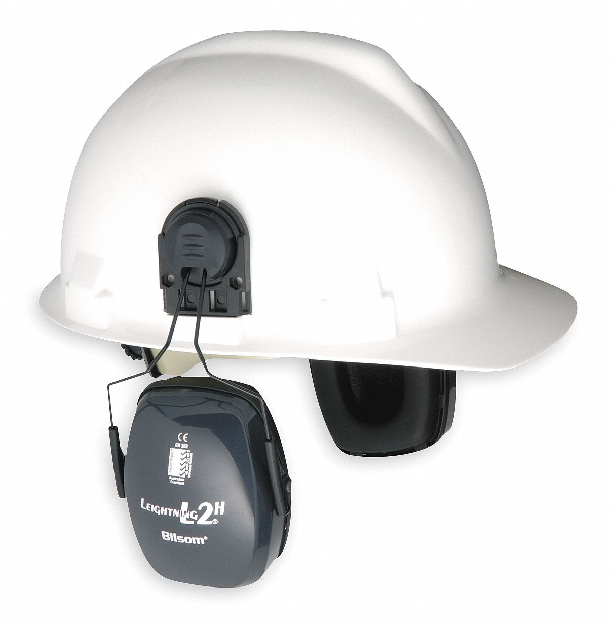 Cap-Mounted Ear Muff, 25dB, Gray