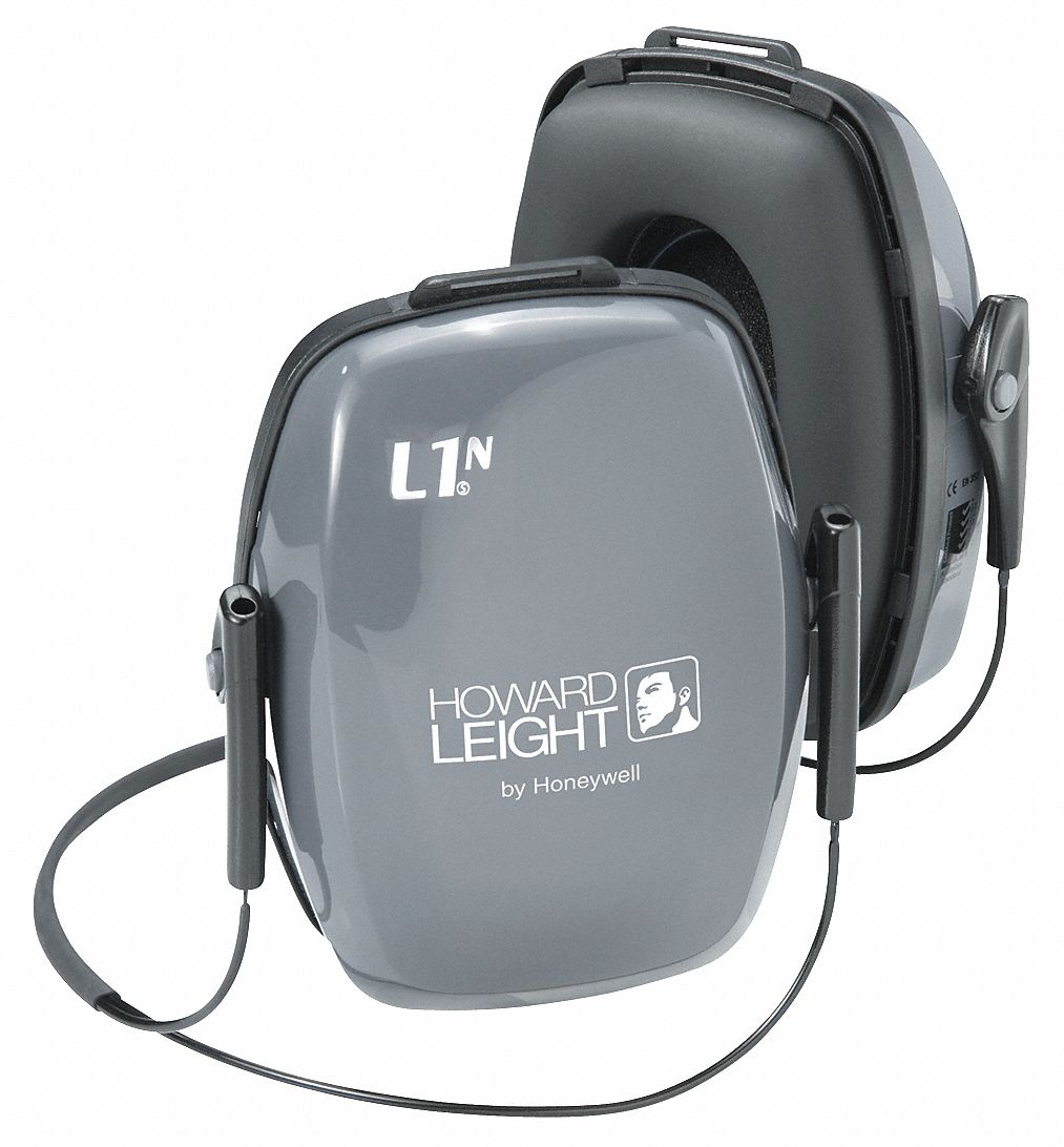 Ear Muff, 25dB, Neckband, Gray