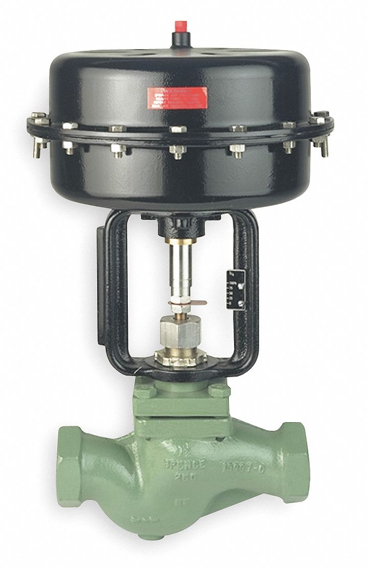 Pneumatic Globe Control Valve, 3/4 in.