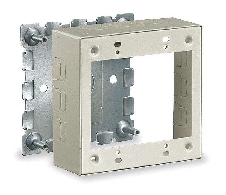 Raceway, Switch And Receptacle Box, Ivory