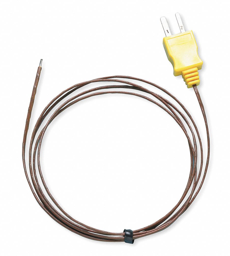 Bead Wire Temp Probe, -40 to 500 Deg F