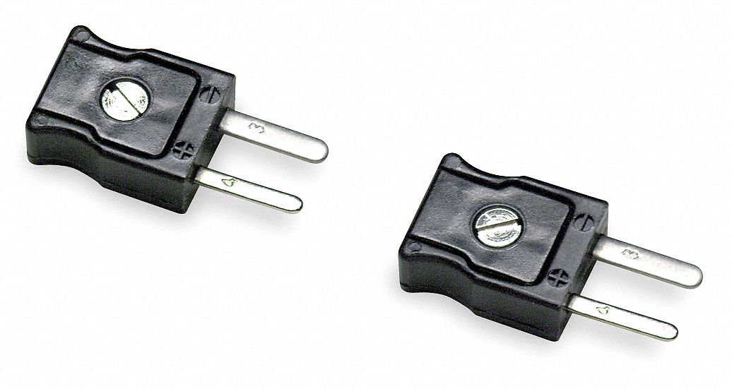 Type J Thermocouple Plug, Mini, PK 2