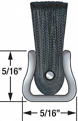 Strip Brush, 36 In L, Overall Trim 6 In