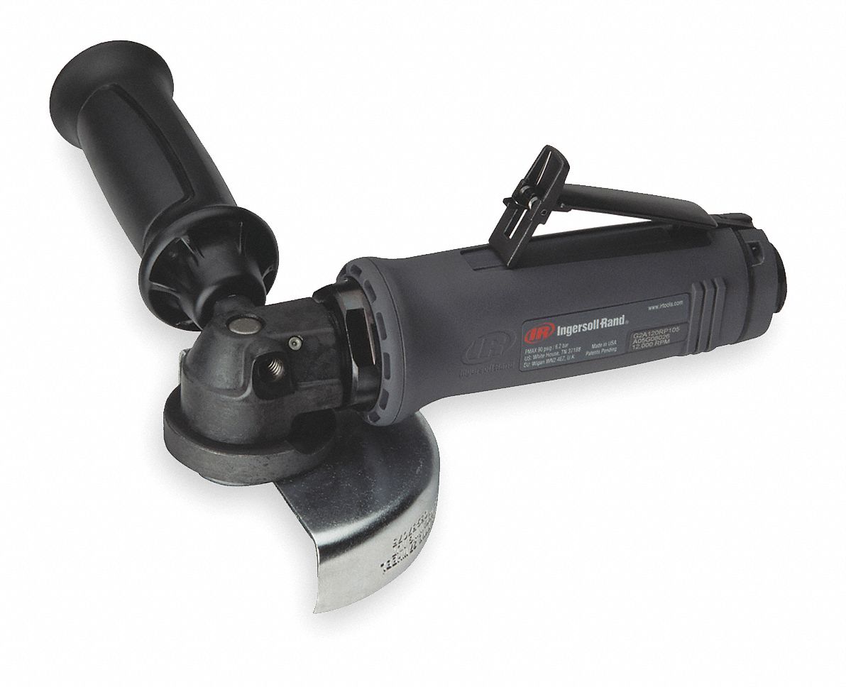 Air Angle Grinder, 7-3/4 In. L, 12, 000 rpm