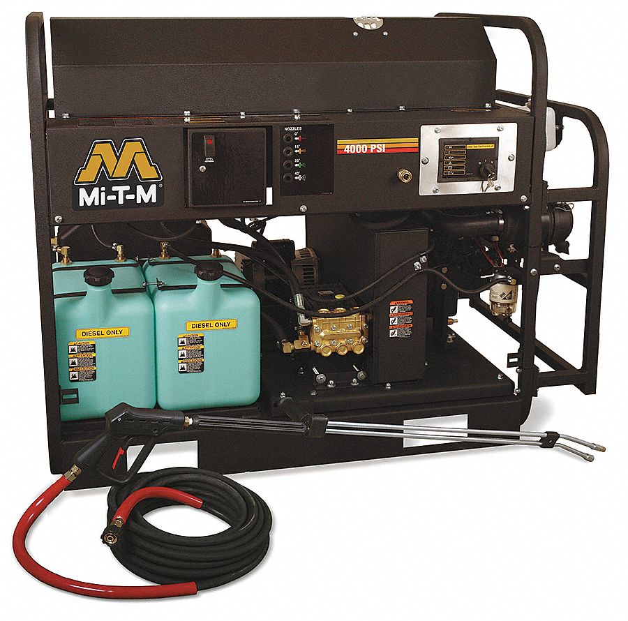 Hot Water Pressure Washer, Diesel, 4000PSI