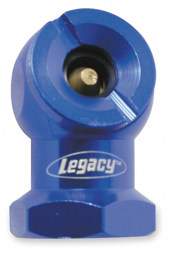 Tire Chuck, Ball Foot, 1/4 FNPT, Blue