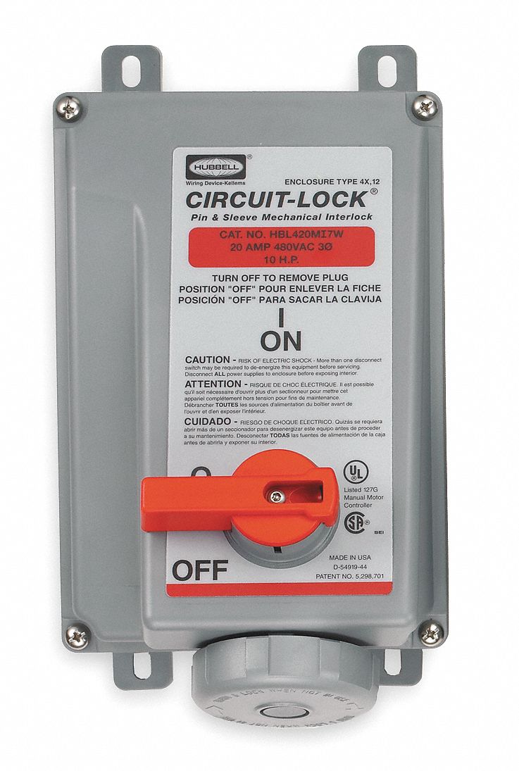 Mechanical Interlock, Pin And Sleeve, 10HP