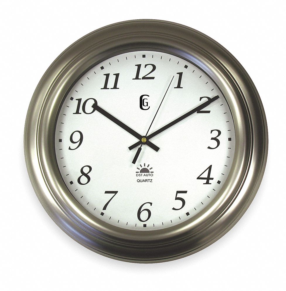 Quartz Clock, Round, 14 1/2 x 14 1/2 In