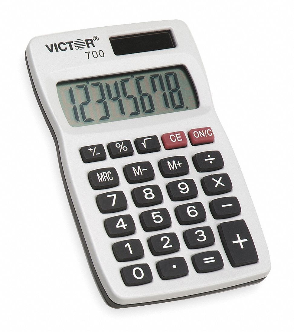 Pocket Calculator, LCD, 8 Digits