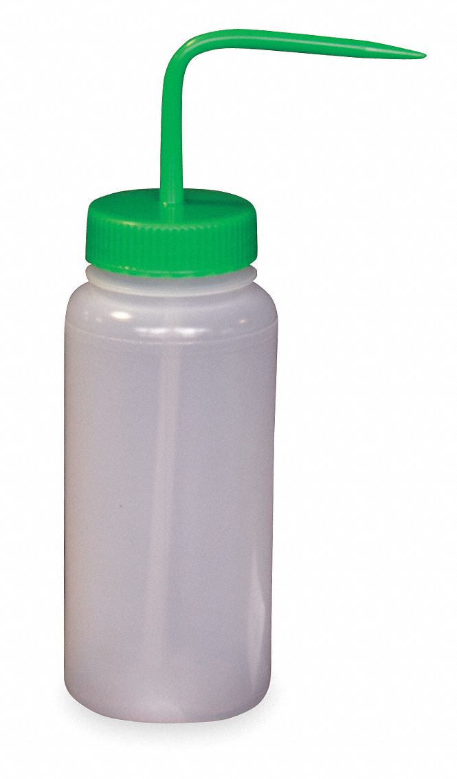 Wash Bottle, Green, Polypropylene