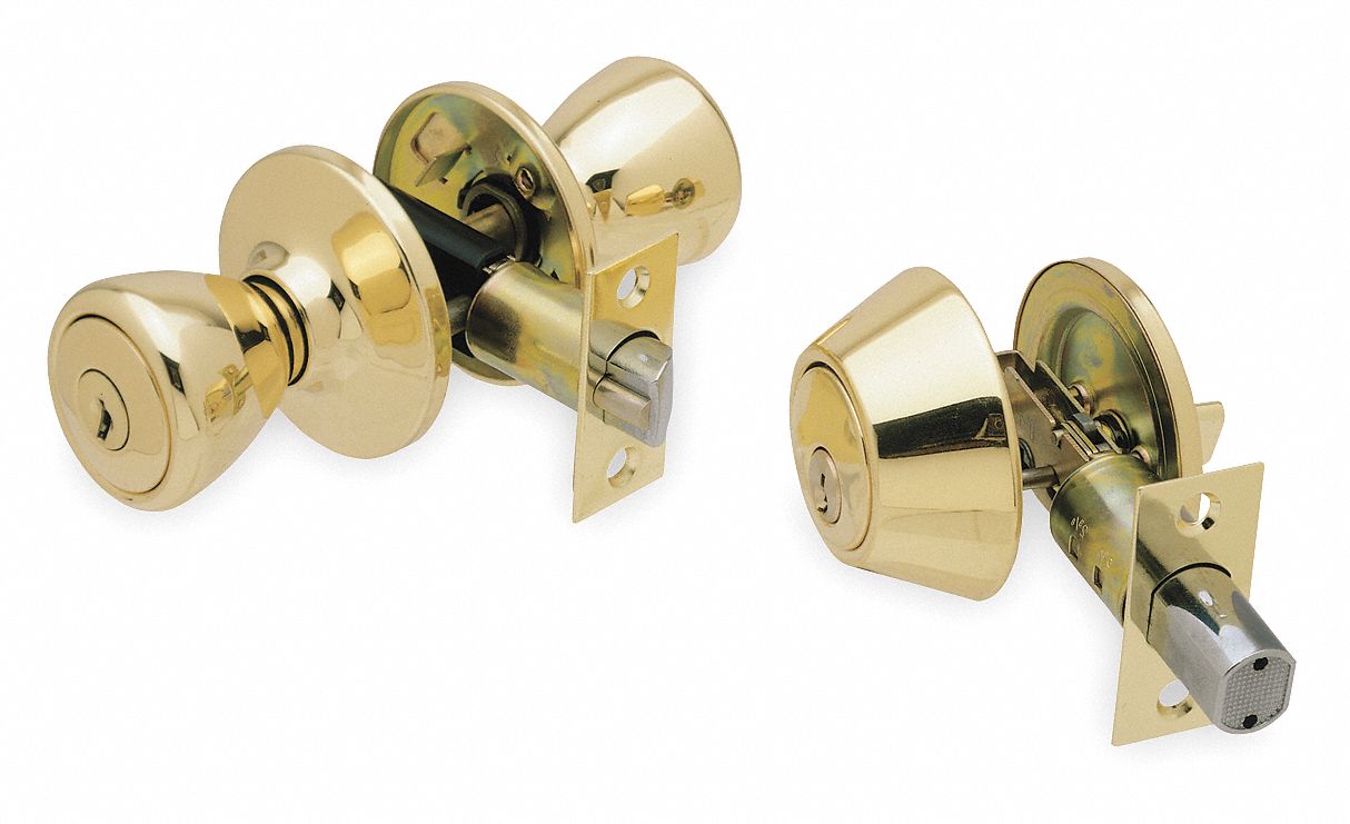 Knob Lockset and Deadbolt, Light Duty