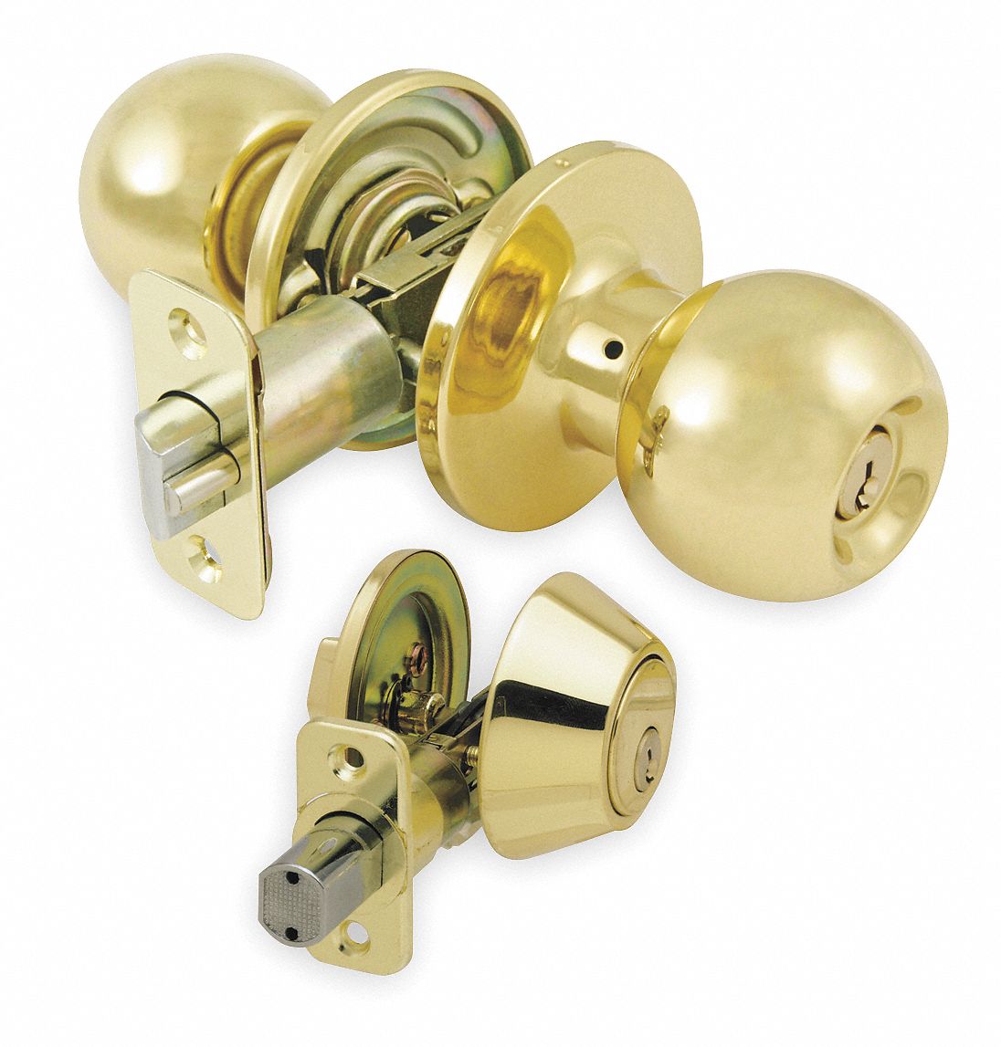 Knob Lockset and Deadbolt