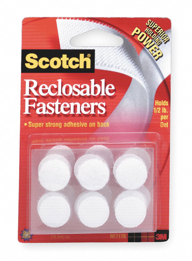 Reclosable Fastener Dots, PK 24