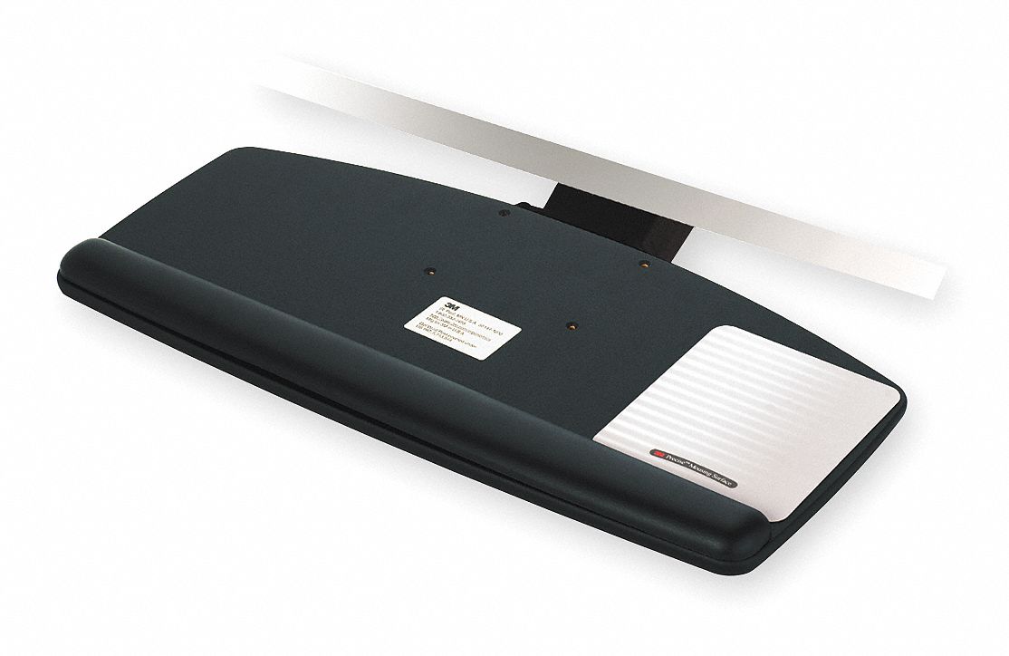 Keyboard Tray, 6-3/4in, Black