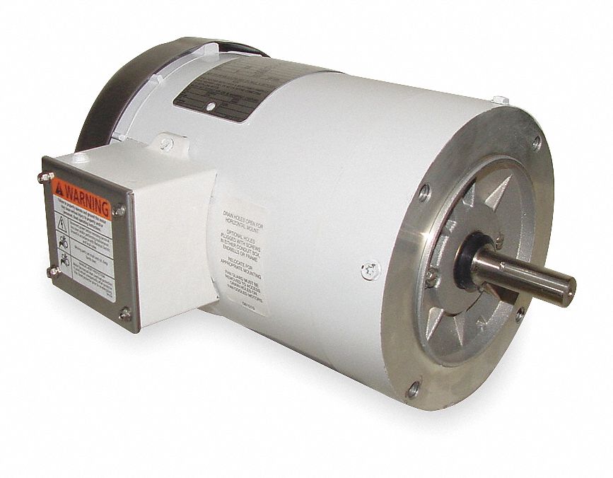 Washdown Motor, 3 Ph, TEFC, 2 HP, 1725 rpm