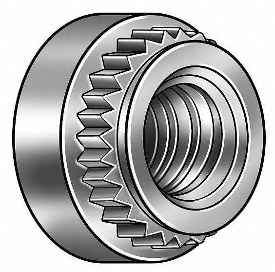Captive Nut, Stainless, 10-32, PK 25