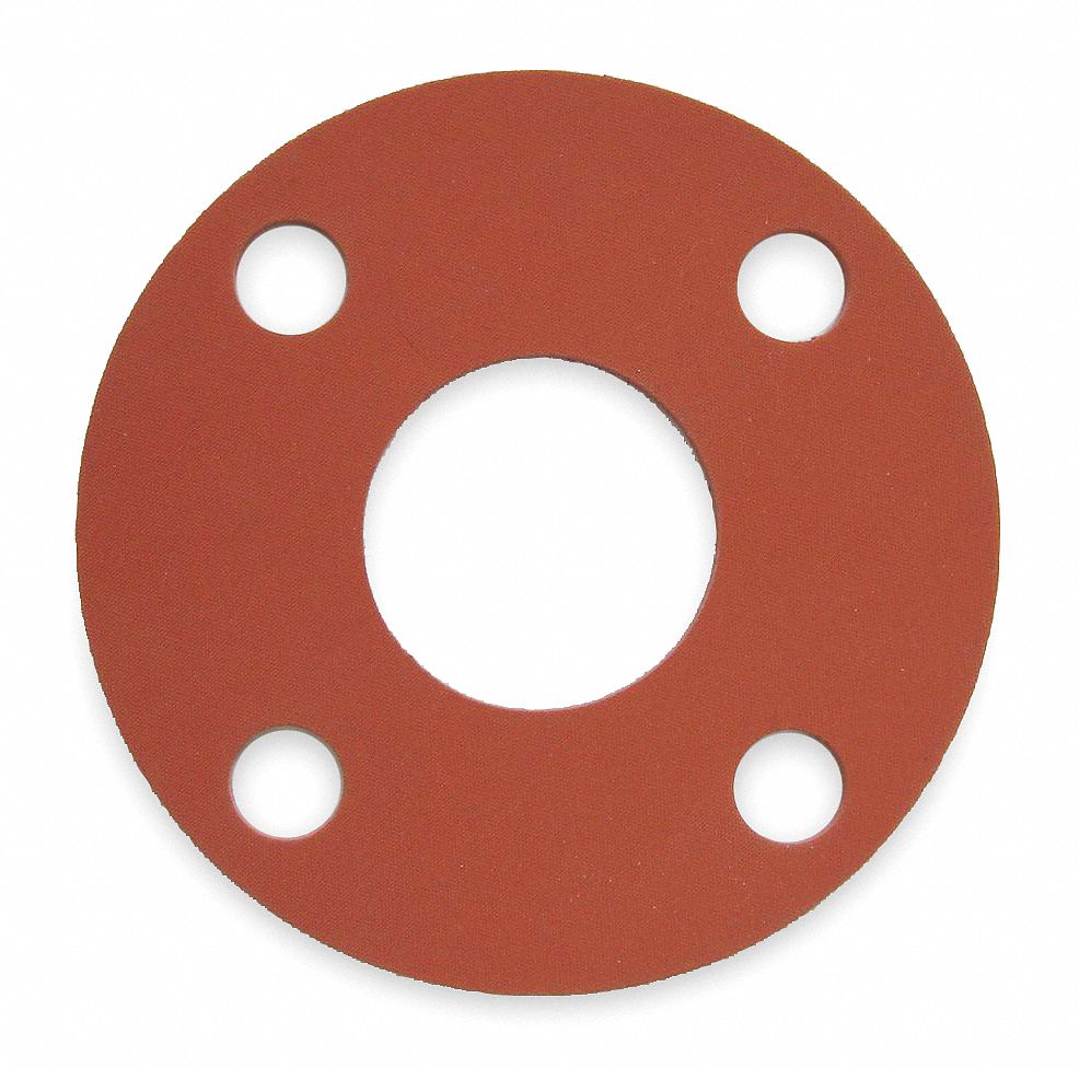 Gasket, Full Face, 1 1/2 In, SBR, Red
