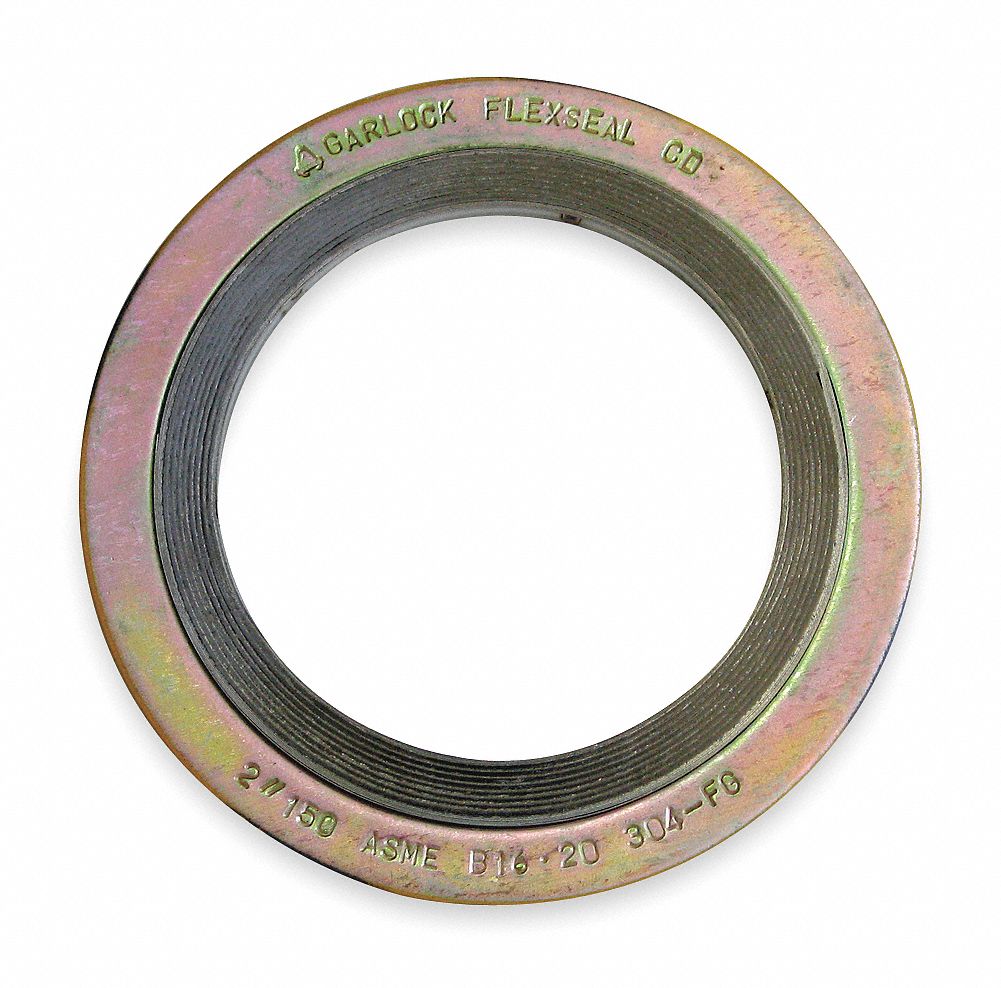Gasket, Ring, 3 In, Metal, Yellow