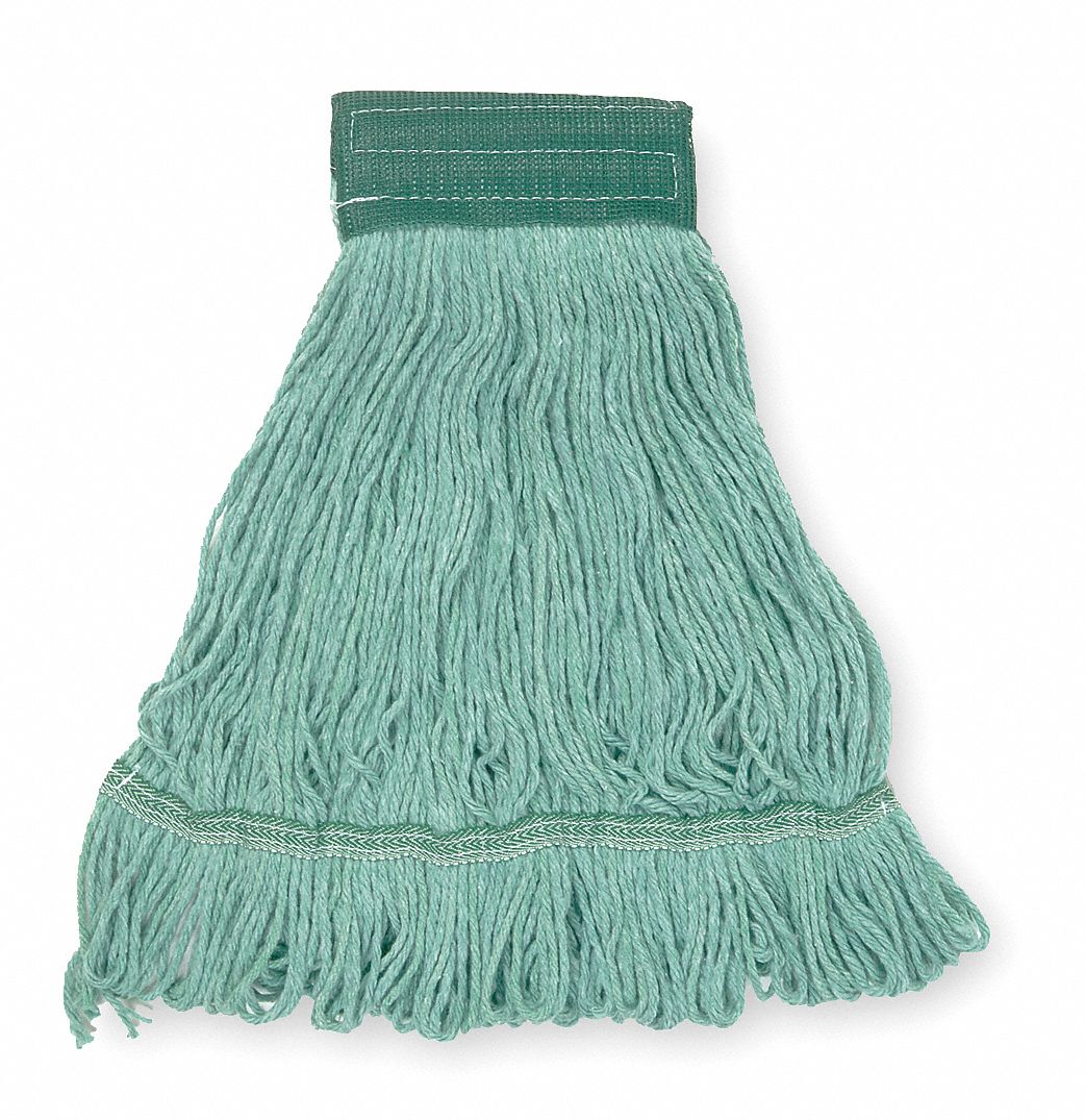Wet Mop, Medium, Green, Looped End