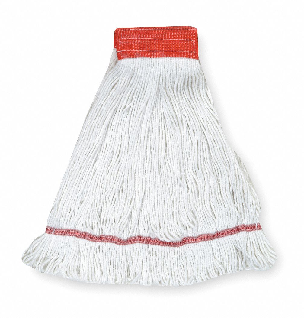 Wet Mop, Large, White, Looped End
