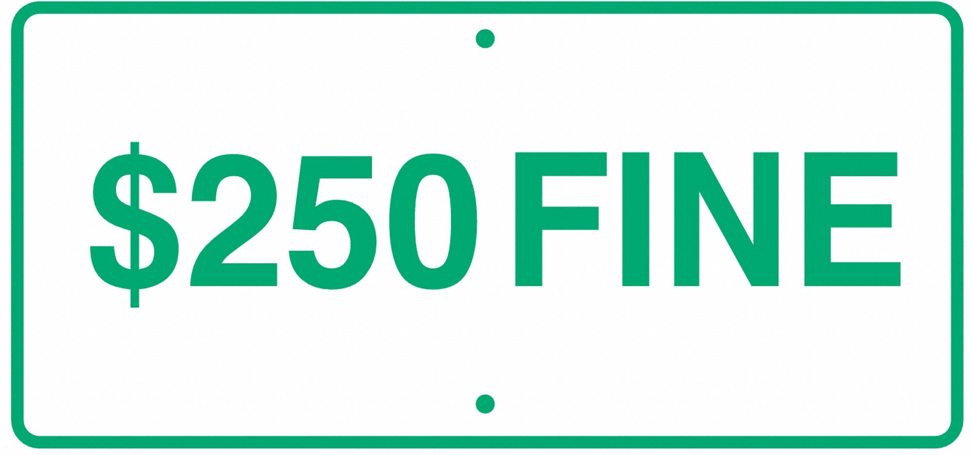 Handicap Parking Sign, 6 x 12In, GRN/WHT