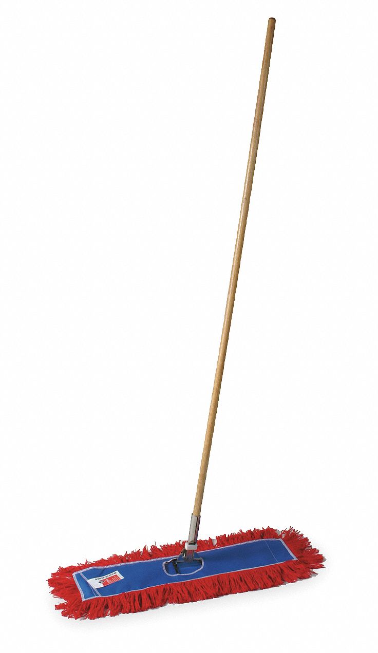 Dust Mop Kit, Cotton, 24 In., Launderable