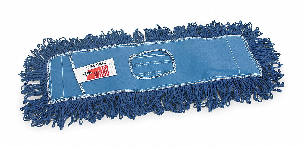 Dust Mop, Sz 36 In, Blue
