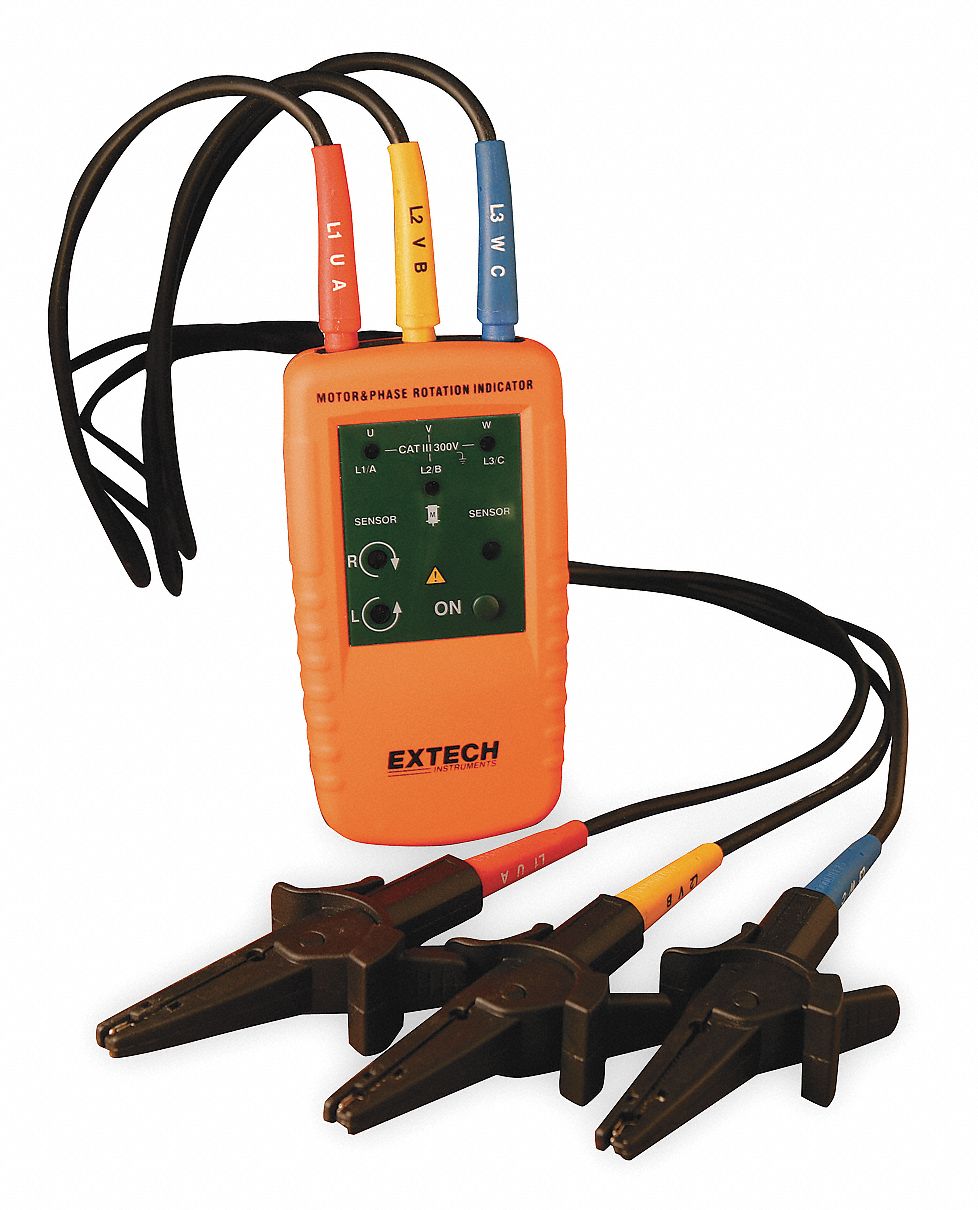 Phase & Motor Rotation Tester, 40-600VAC