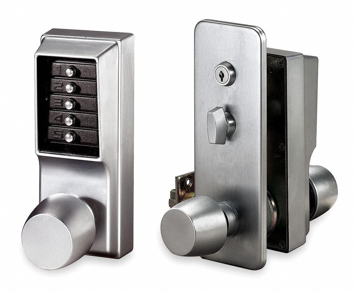 Pushbutton Access Control, Knob, Chrome