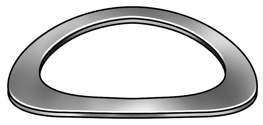 Disc Spring, Curved, 301 SS, 0.265 In, PK 10