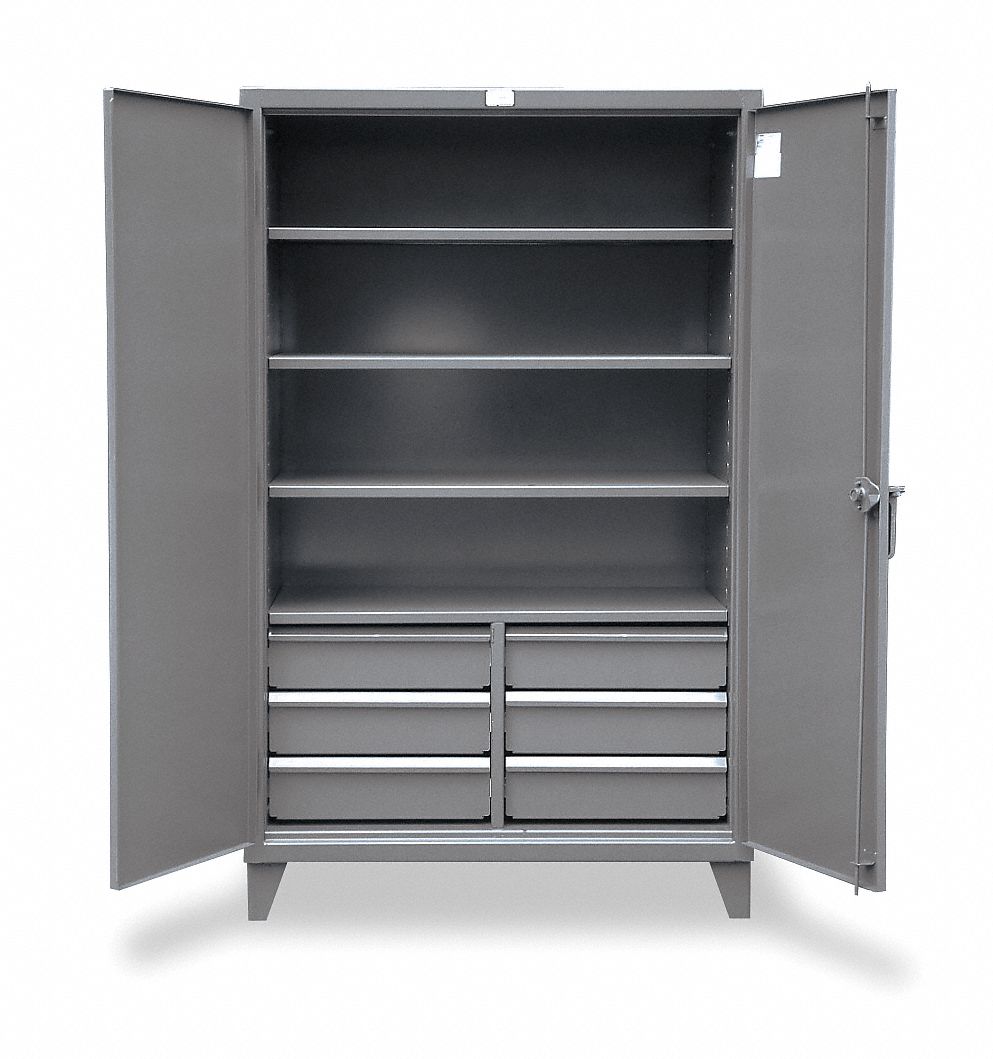 Storage Cabinet, 6 Drawers, 4 Shelves