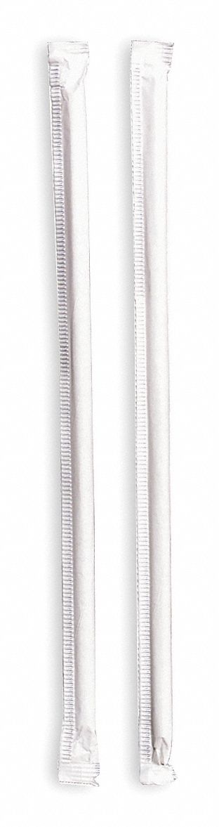 Drinking Straws, 7-3/4in, PK500
