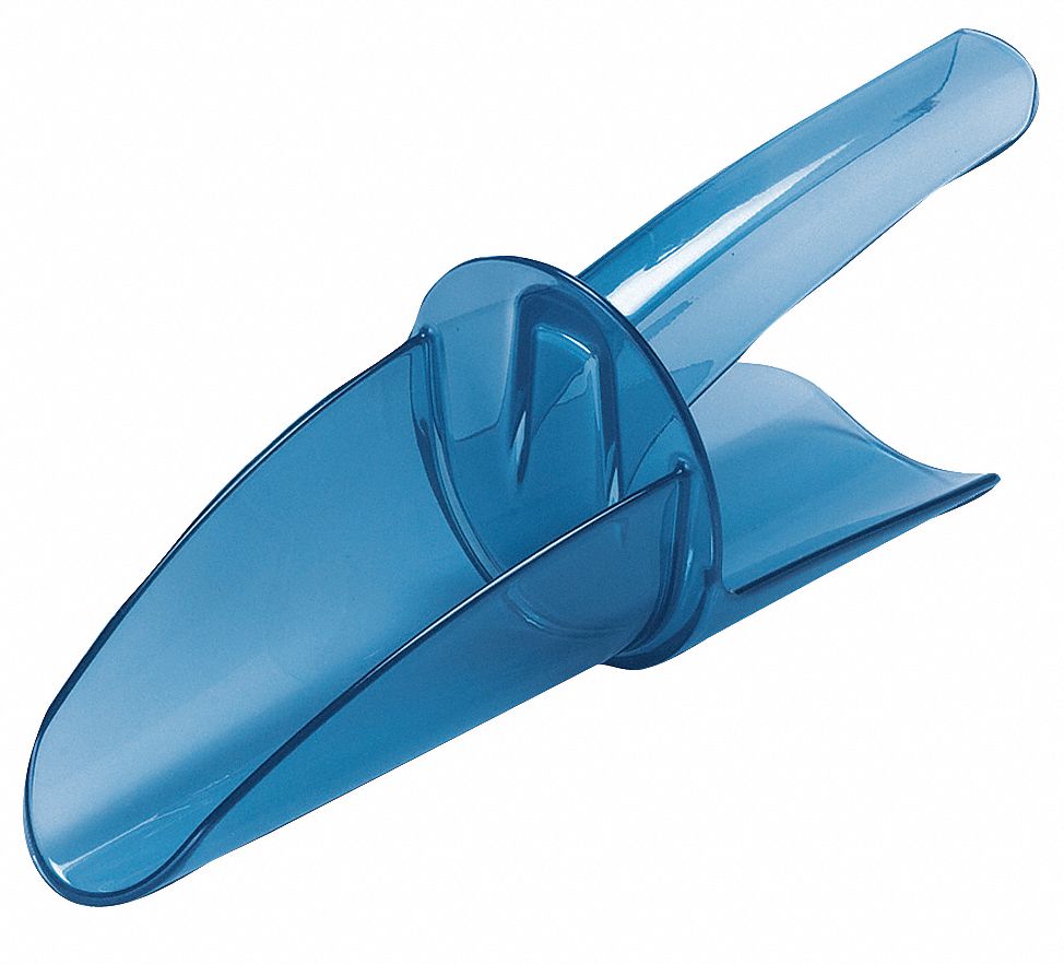 Ice Scoop, Blue, Size 6-10 oz., Plastic