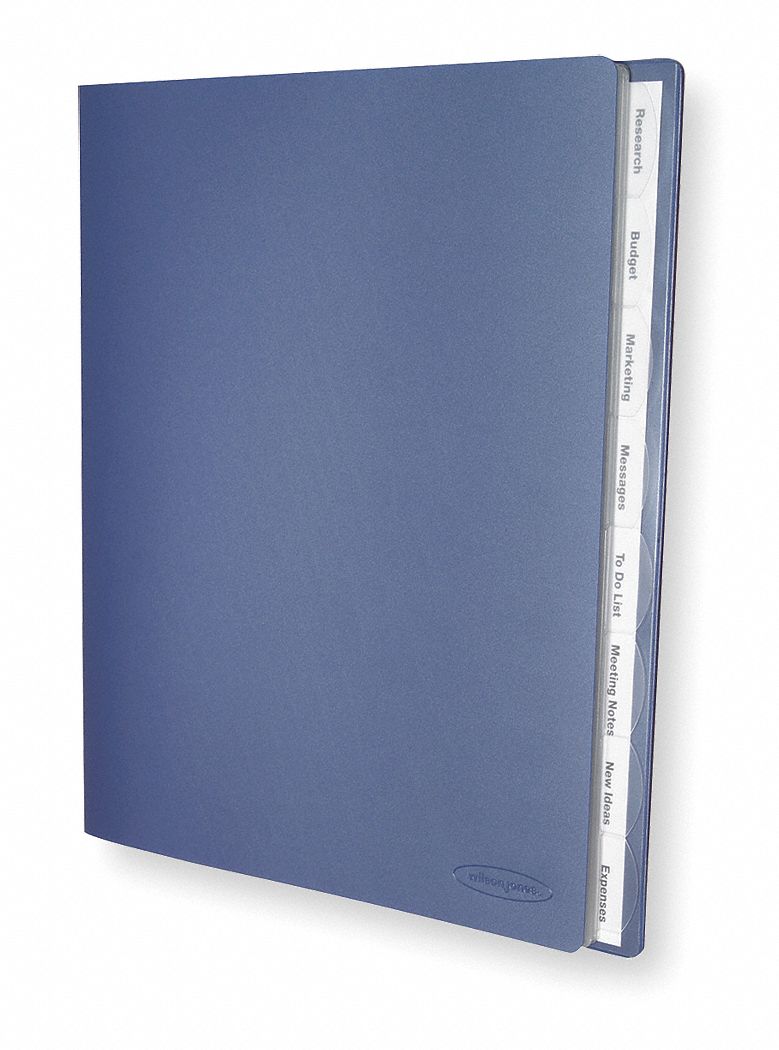 Document Organizer, Blue, 8 Tabs