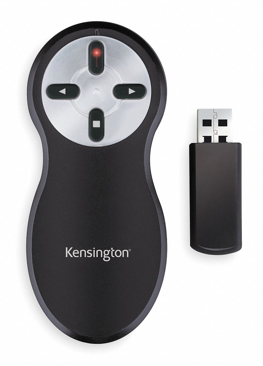 Wireless Presenter Remote, Red, 60 ft.