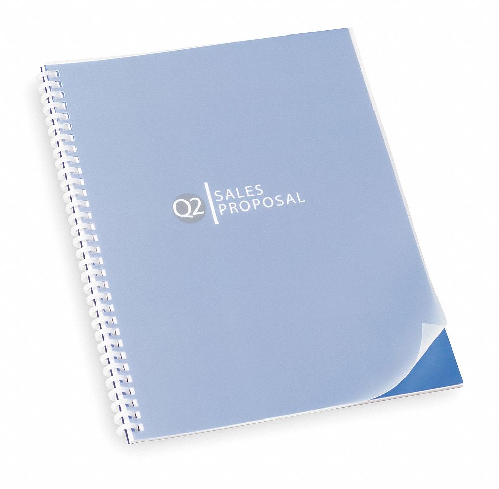 Binding Covers, Plastic, Frost, PK25