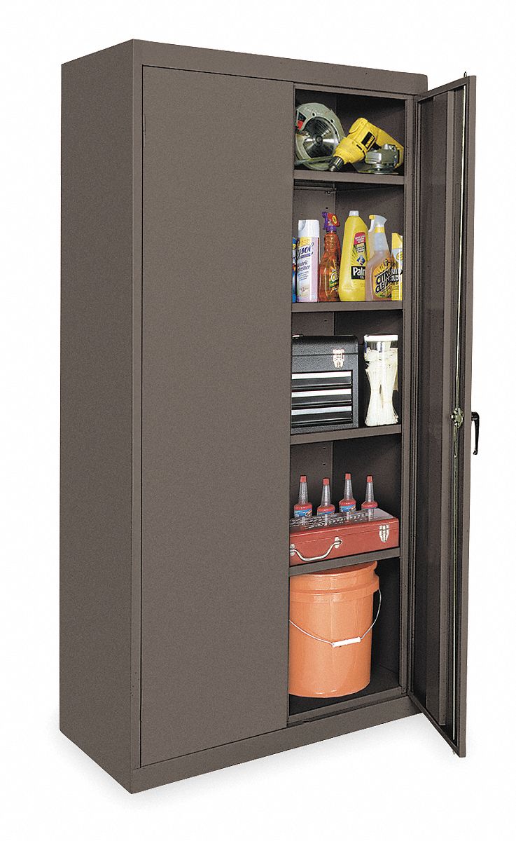 Storage Cabinet, H72, W36, Gray