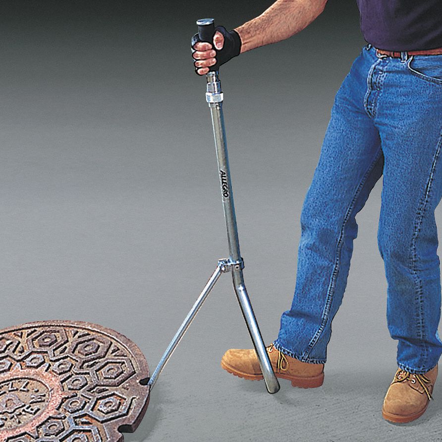 Manhole Lid Lifter, Cadmium Plated
