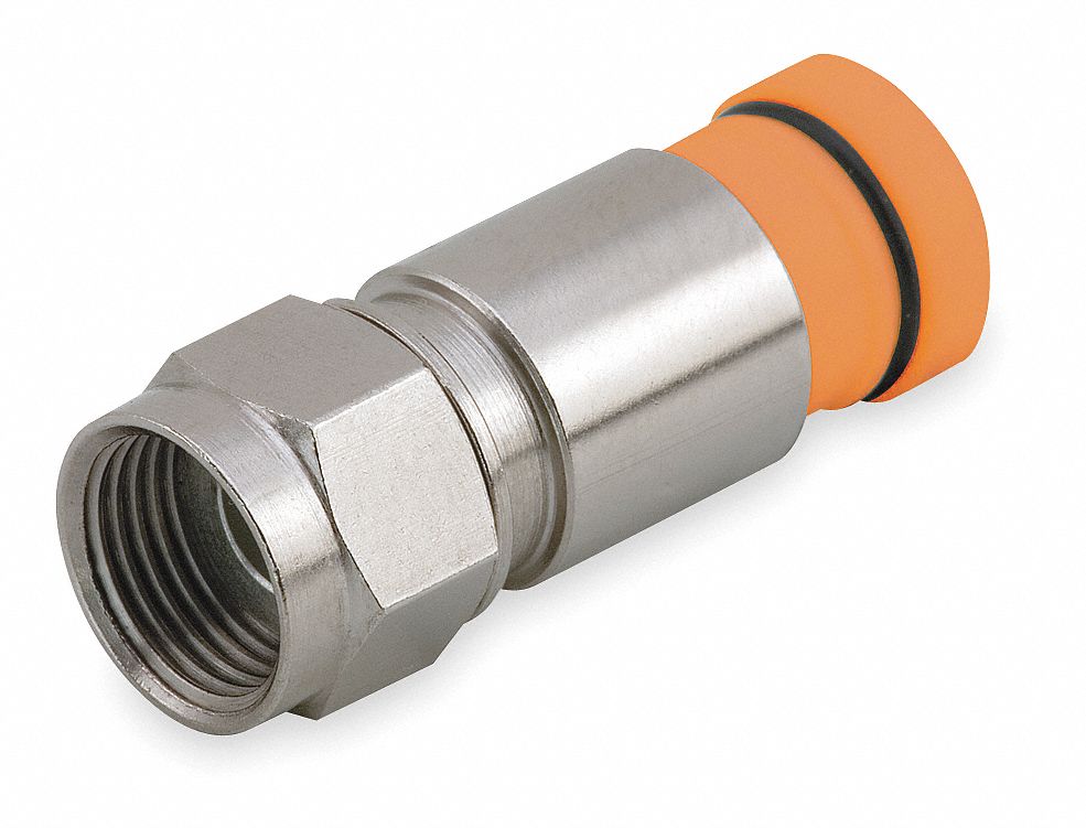 Coaxial Connector, RG59, F Type, PK 50