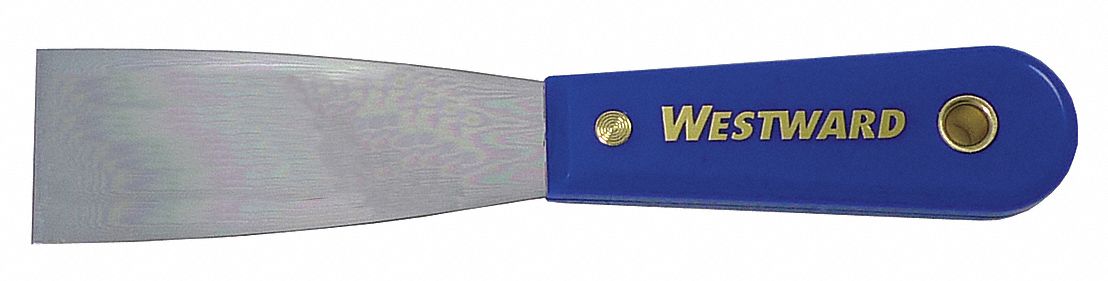 Putty Knife, Stiff, 1 1/2 In, Nylon Handle