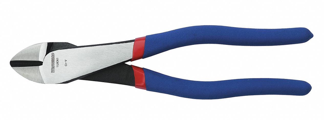 Diagonal Cutter, 8 1/8 In L, 3/8 In W Jaw