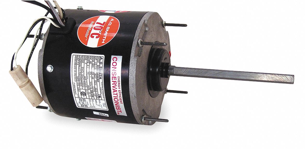 Condenser Fan Motor, 1/2 HP, 1075 rpm, 60Hz