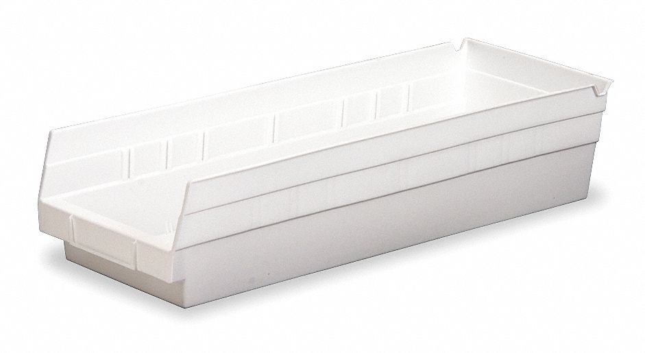Shelf Bin, 11-5/8 x 6-5/8 x 4, White