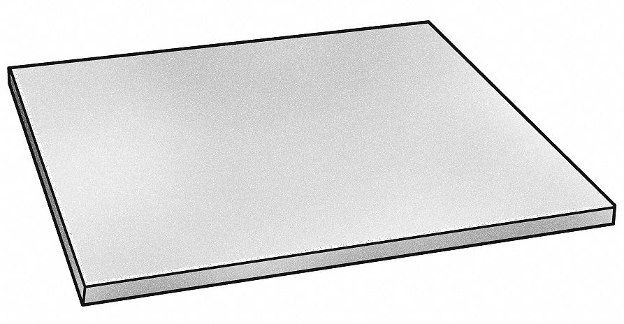 Sheet, UHMW, Blue, 3/4 In Th, 48 x 120 In