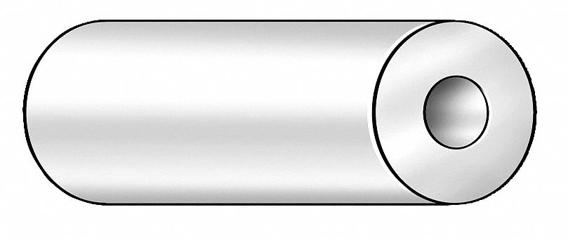 Tube, UHMW, 1/2 IDx1 1/2 In OD, 6 Ft