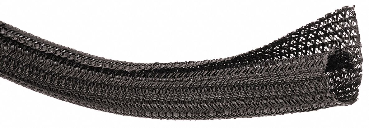 Sleeving, 3/4 In Self Wrap Braided, 8 Ft